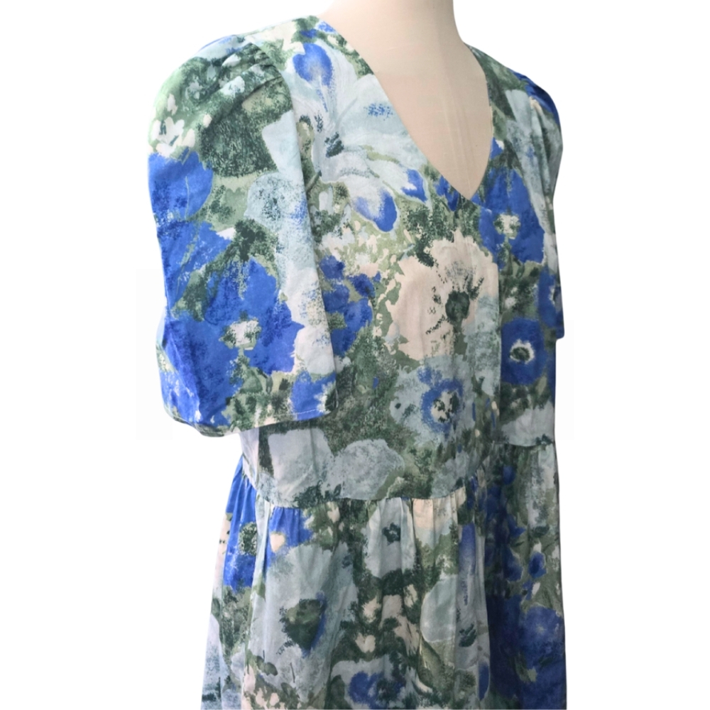 Tuckernuck Jardin de Fleurs Violetta Floral Midi Maxi Dress Large - Picture 8 of 12